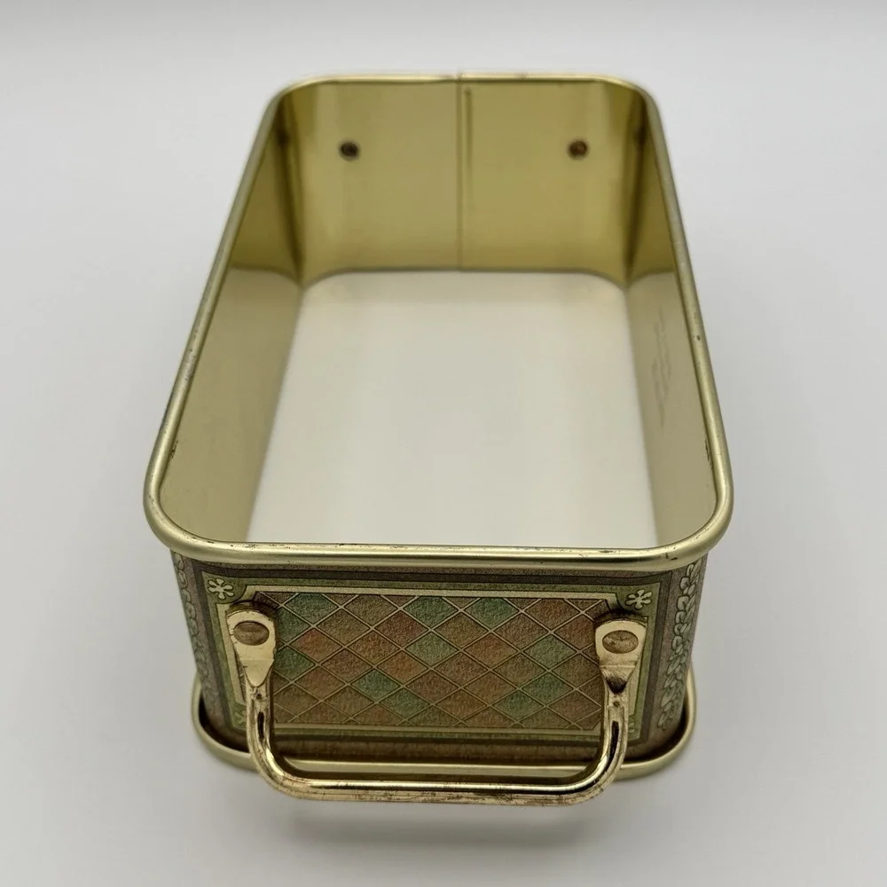 Vintage Pyrex 213 Fruit Harvest Amber Loaf‎ Pan w Metal Cradle 1.5 Qt